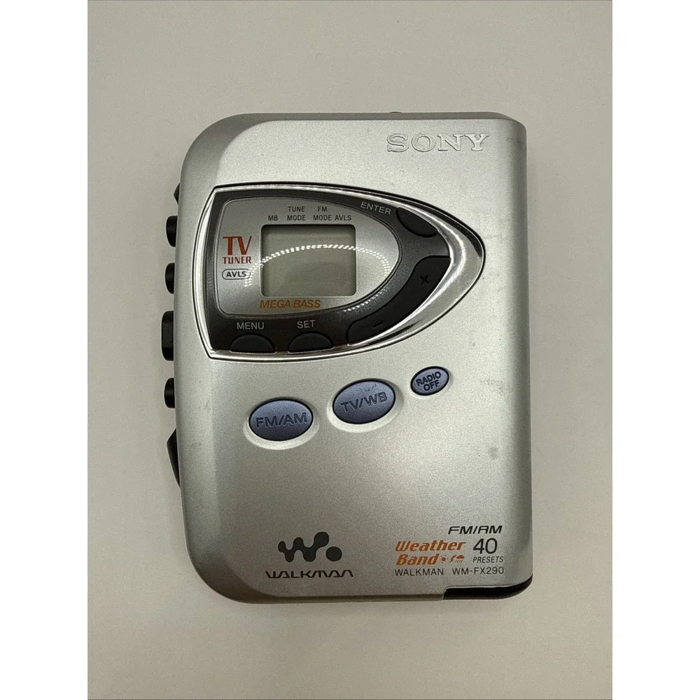Sony Walkman WM-FX290W Cassette Tape Player AM/FM Weather Band PARTS NOT WORKING
